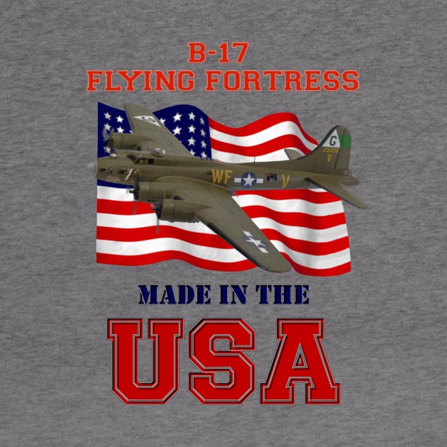 B-17 Flying Fortress Made in the USA by MilMerchant